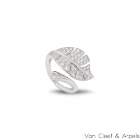 Van Cleef & Arpels White Gold Diamond Virevolte Ring